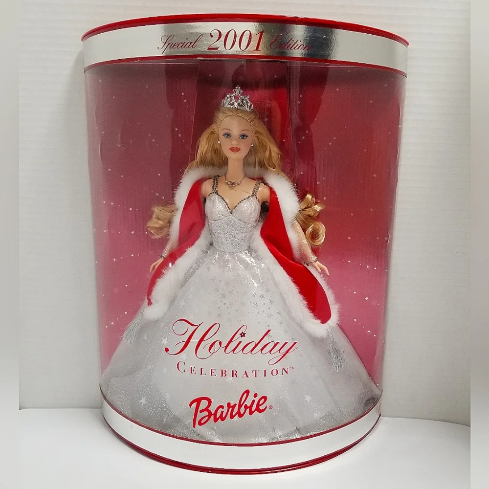 Barbie Special Edition 2001 Holiday Celebration Barbie Doll NIB Vintage Mattel